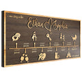 Custom Love Story Timeline (Medium) - Anniversary Wood | Aydan's Unique Finds