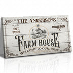 Canvas Farmhouse Sign - Custom Kitchen Decor