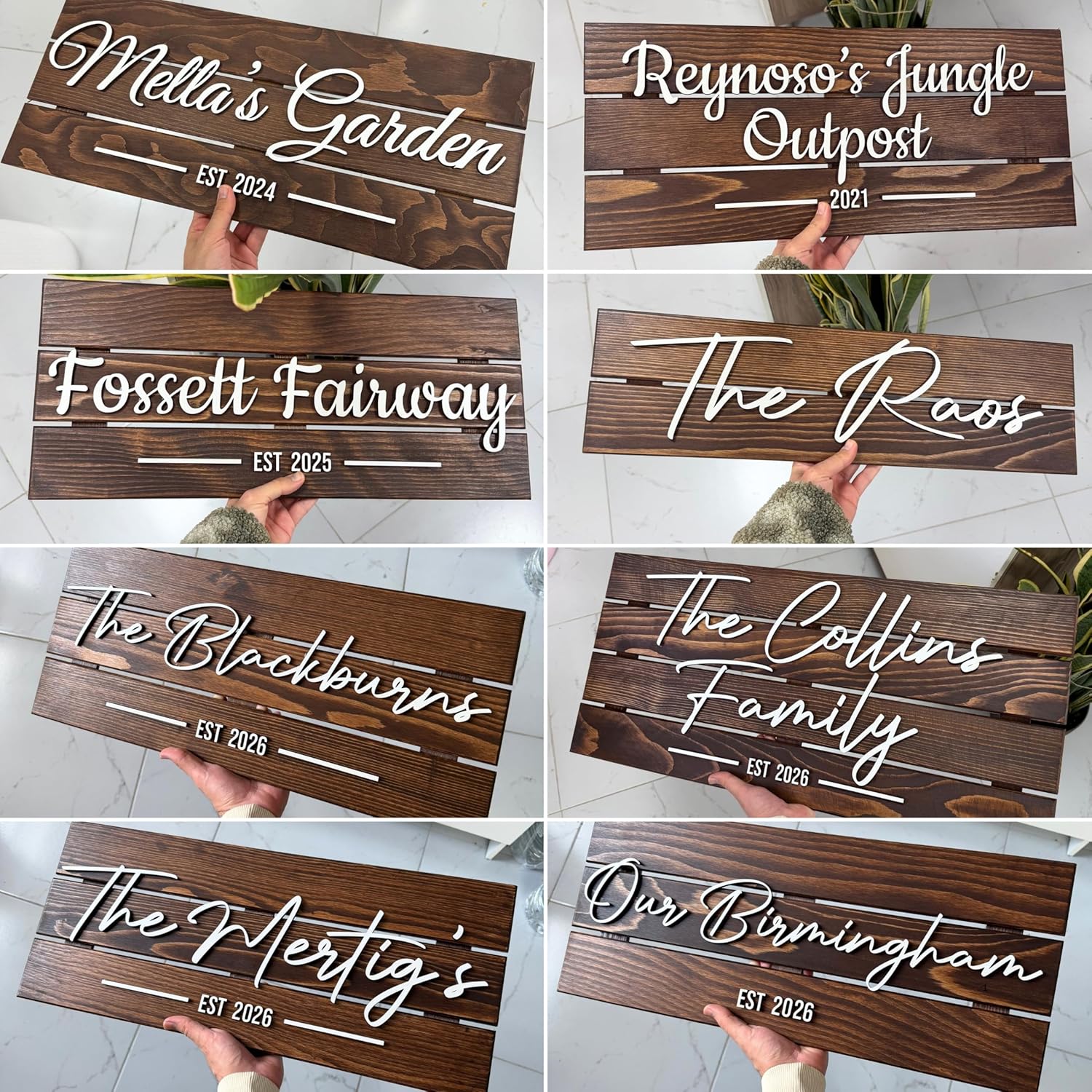 Family Name Wood Sign - Where Our Story Begins, Wedding Gift