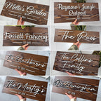 Custom Wood Family Name Sign - Established Date Plaque | Aydan's Unique Finds