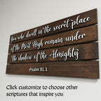Personalized Wood Bible Verse Sign - Christian Wall Decor | Aydan's Unique Finds