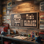 Custom Wood Backyard Bar Sign - Personalized Lounge Decor
