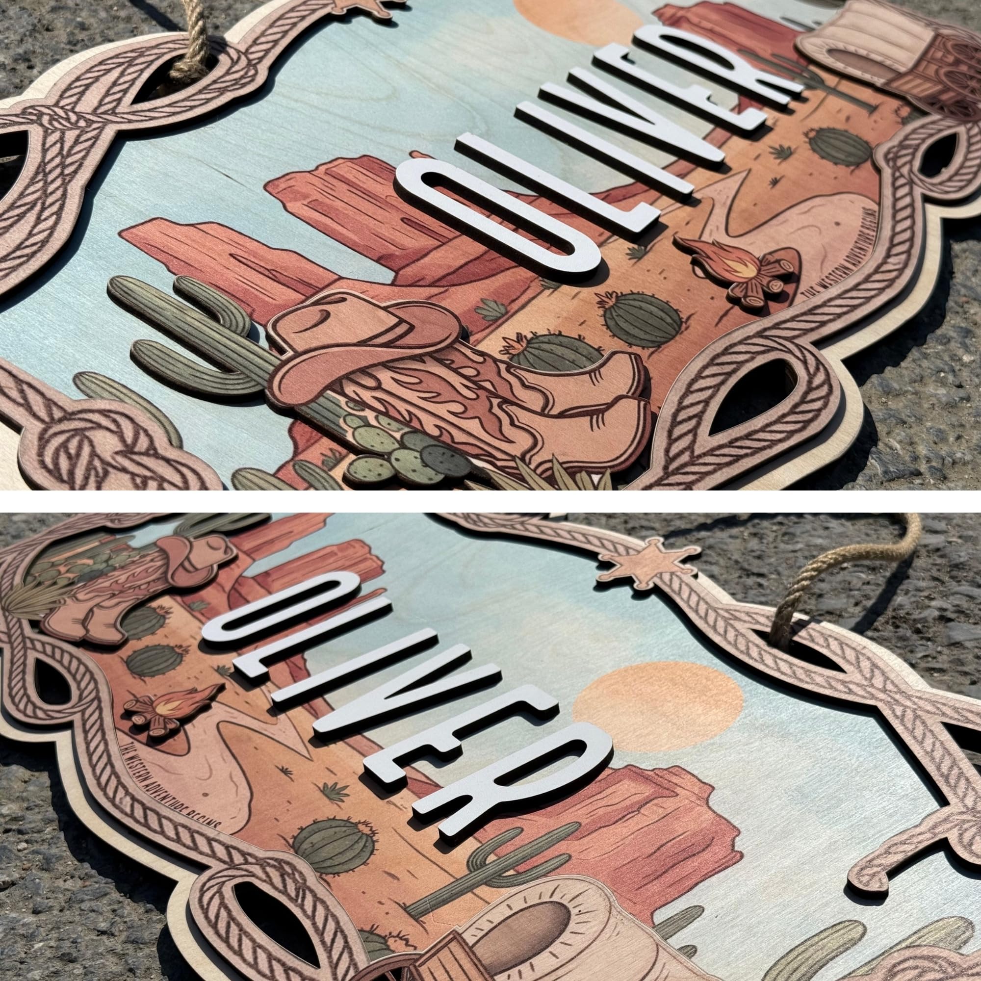 Custom Safari Nursery Sign - Jungle Animals Wood Decor