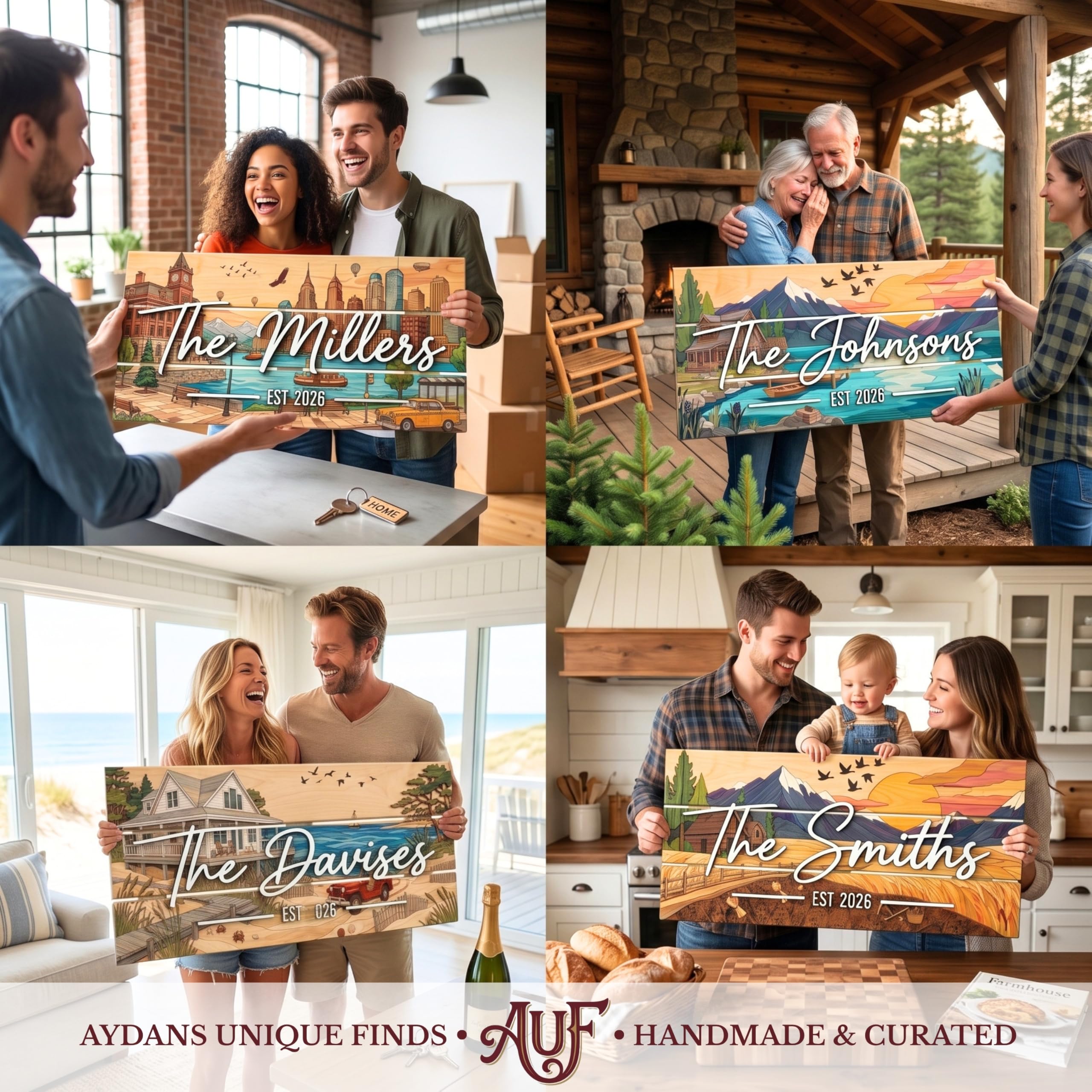 Custom Colorful Themed Pallet Family Name Sign | Aydan's Unique Finds