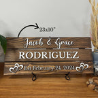 Personalized Wood Family Name Sign - Mother's Day Gift | Aydan's Unique Finds
