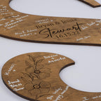 Personalized Wedding Guestbook Sign - Wooden Keepsake | Aydan's Unique Finds