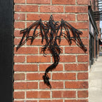 Fantasy Metal Wall Art - Dragon & Mythology Silhouette | Aydan's Unique Finds