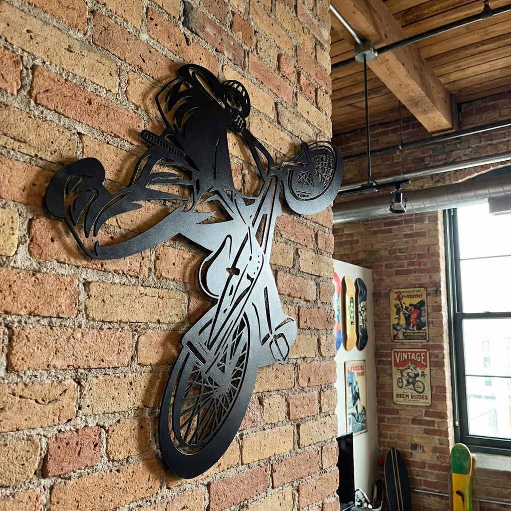 Sports & Vehicles Metal Wall Art - Action Silhouette | Aydan's Unique Finds