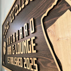 Custom Wood Backyard Bar Sign - Personalized Lounge Decor | Aydan's Unique Finds