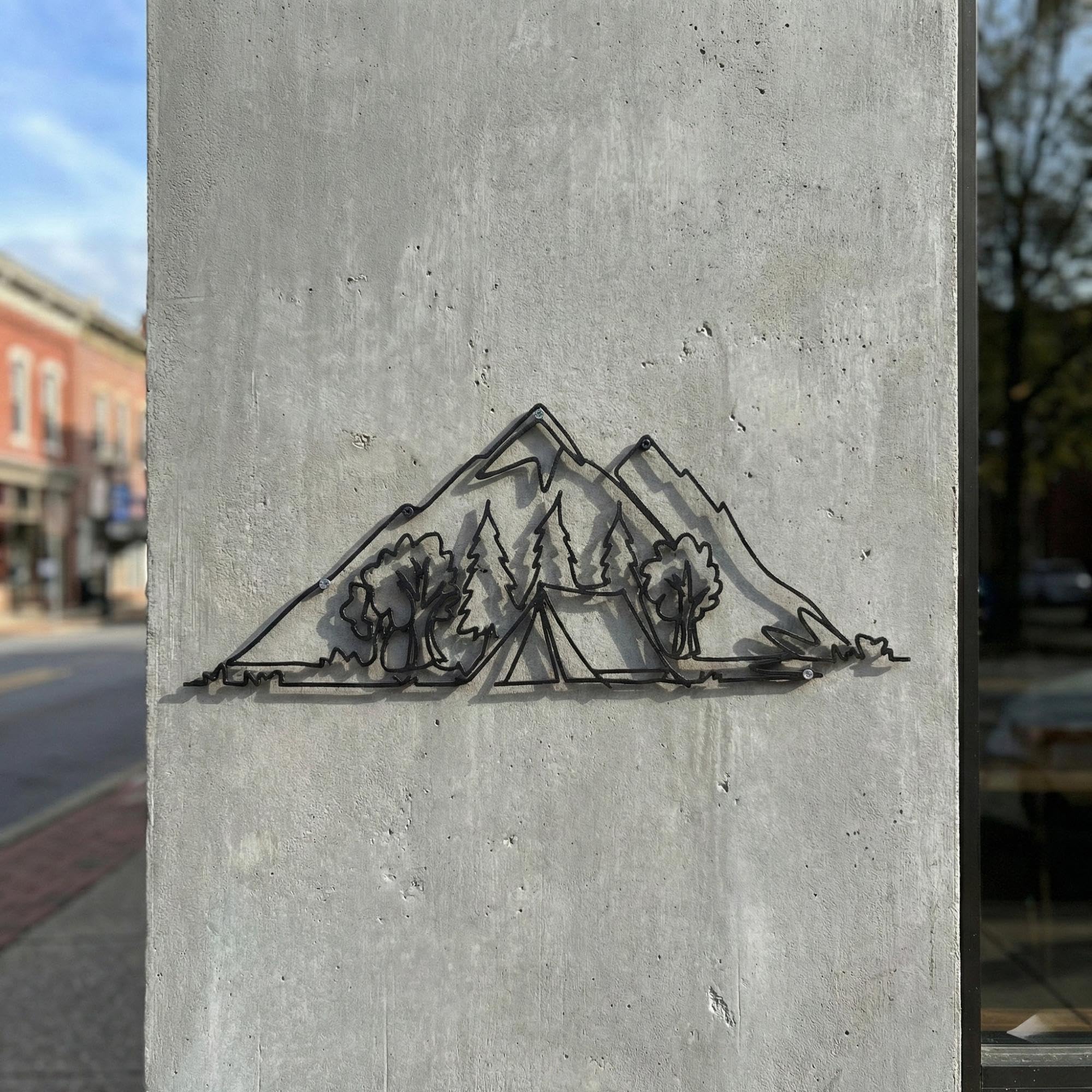 Nature Landscape Metal Wall Art - Mountain & Tree Decor | Aydan's Unique Finds