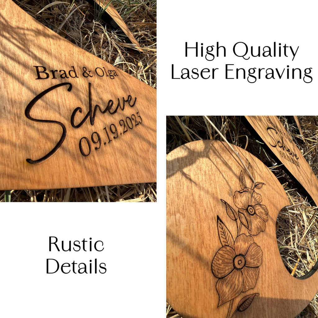 Personalized Wedding Guestbook Sign - Wooden Keepsake