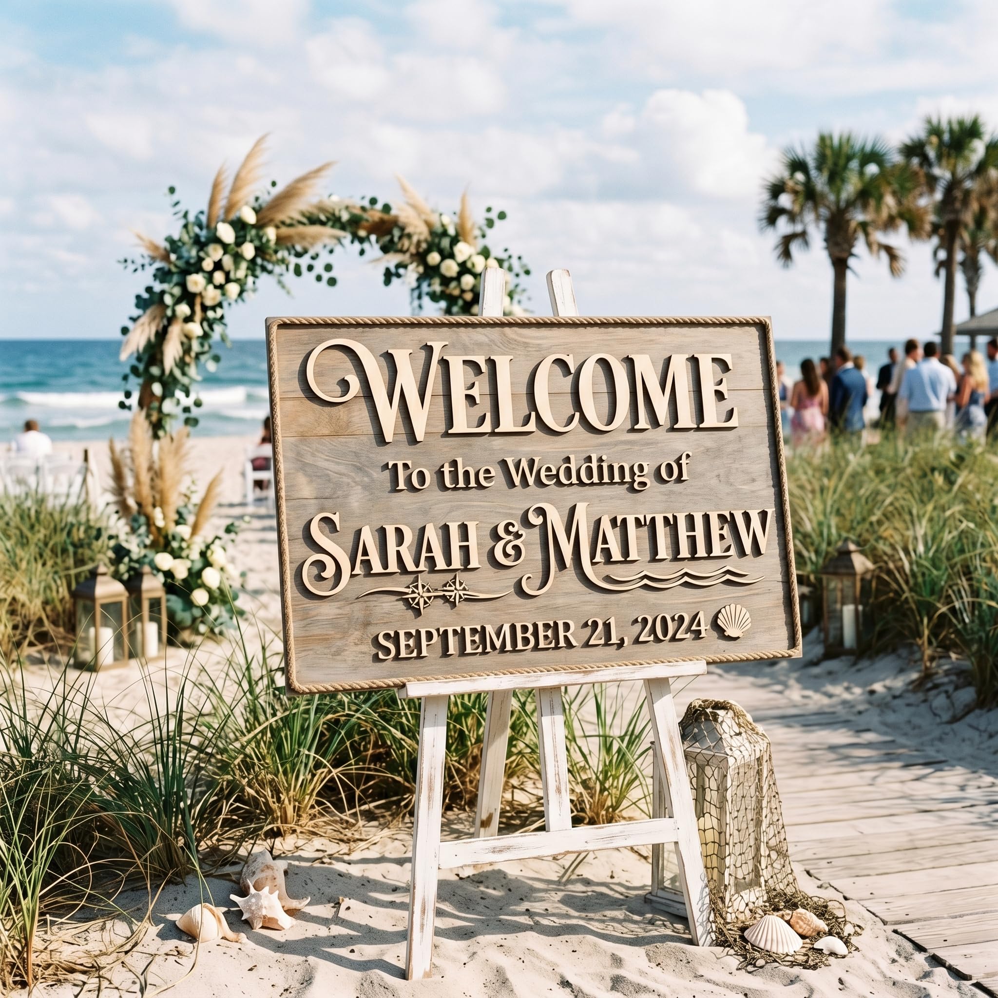 Personalized Wedding Guestbook Sign - Wooden Keepsake