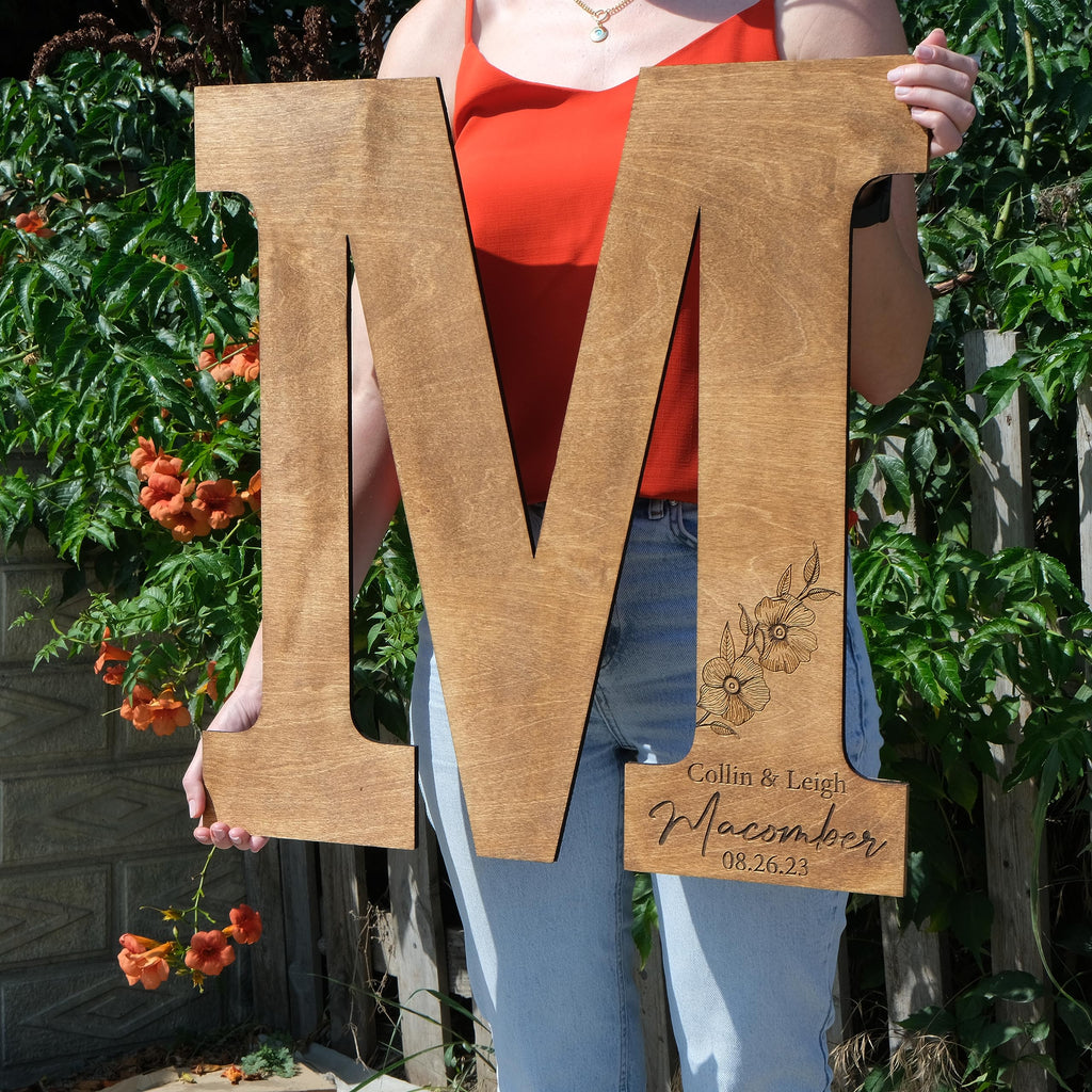 Personalized Wedding Guestbook Sign - Wooden Keepsake