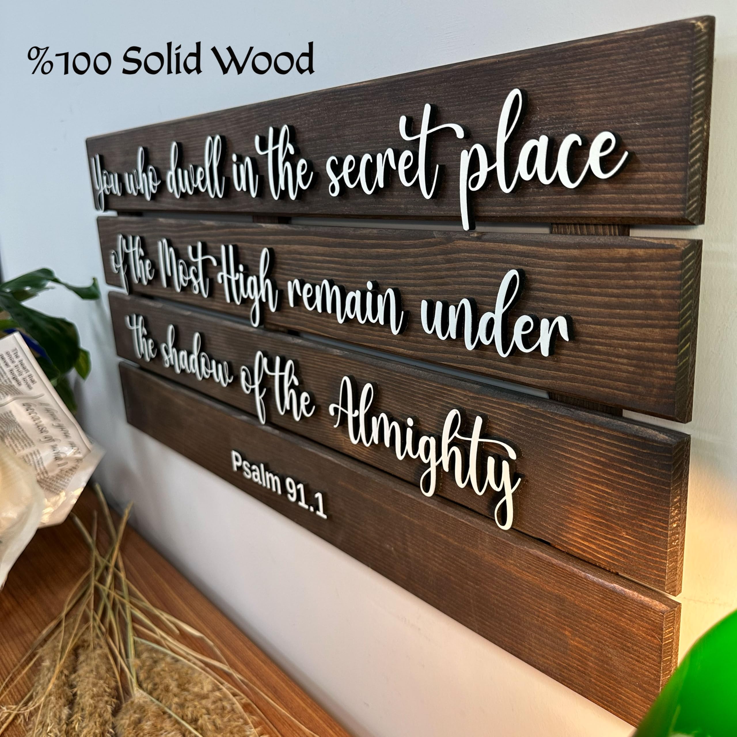 Personalized Wood Bible Verse Sign - Christian Wall Decor | Aydan's Unique Finds