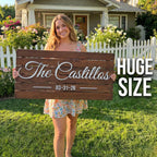 Custom Wood Family Name Sign - Established Date Plaque | Aydan's Unique Finds