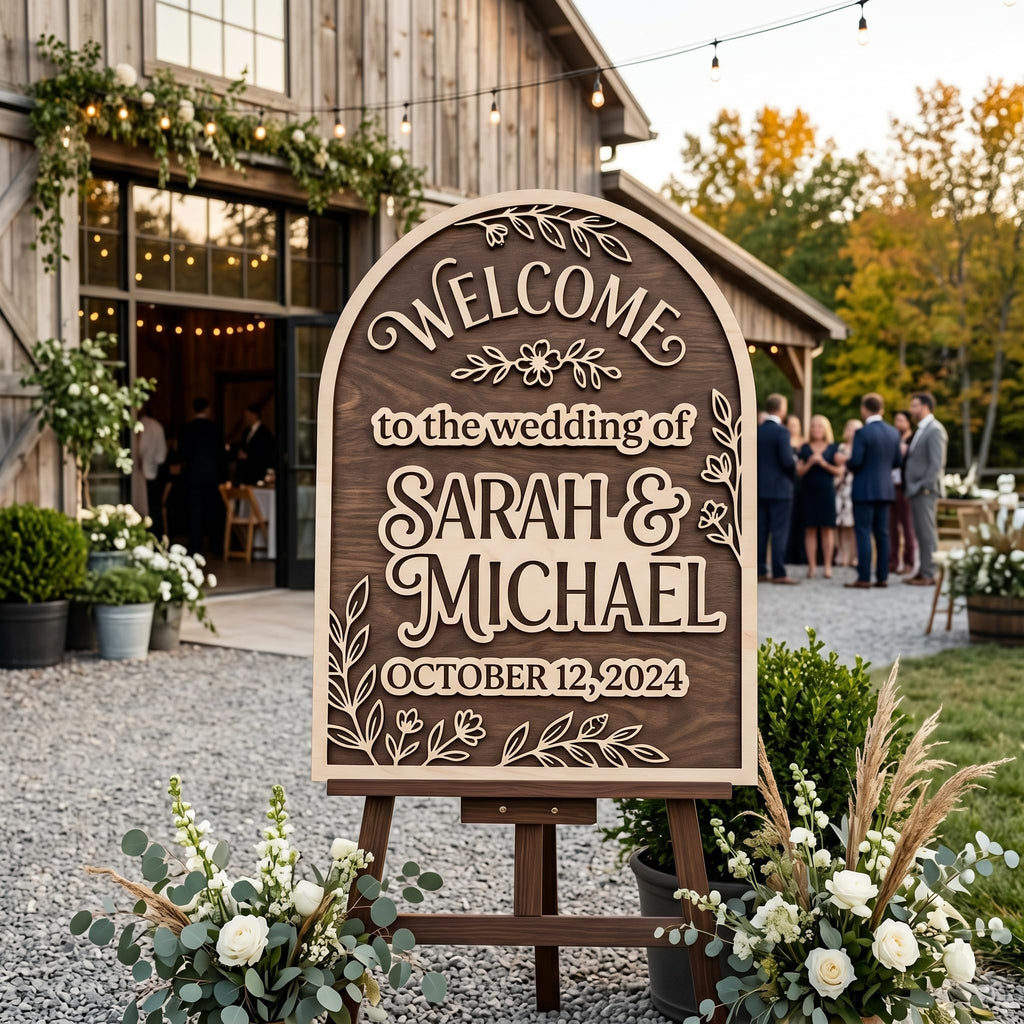 Personalized Wedding Guestbook Sign - Wooden Keepsake