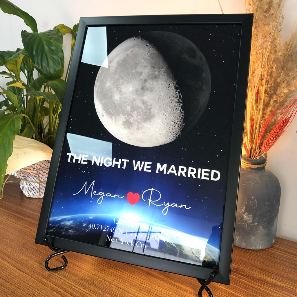 Custom Anniversary Star Map - Glass Wall Art for Couples