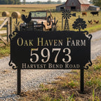 Farmhouse Metal Address Sign