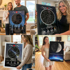Custom Anniversary Star Map - Glass Wall Art for Couples | Aydan's Unique Finds