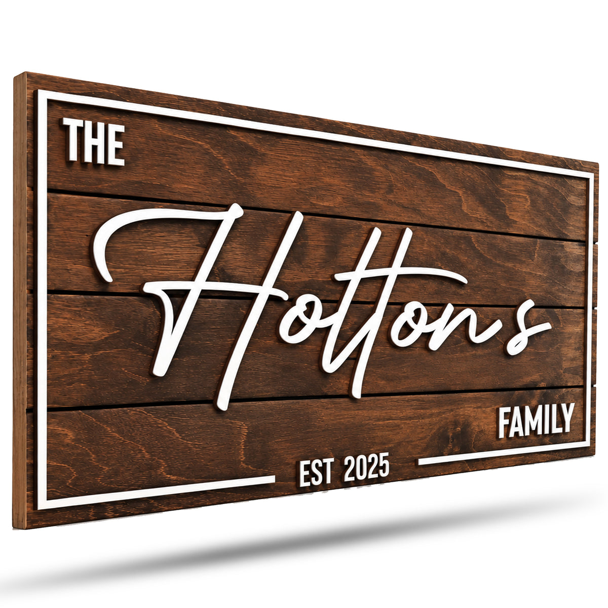 Personalized Art Deco Family Name Sign, customized with your text and made to order