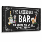 Bar Canvas Sign