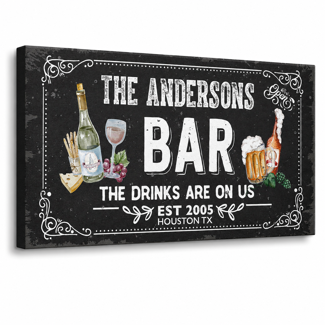 Bar Canvas Sign