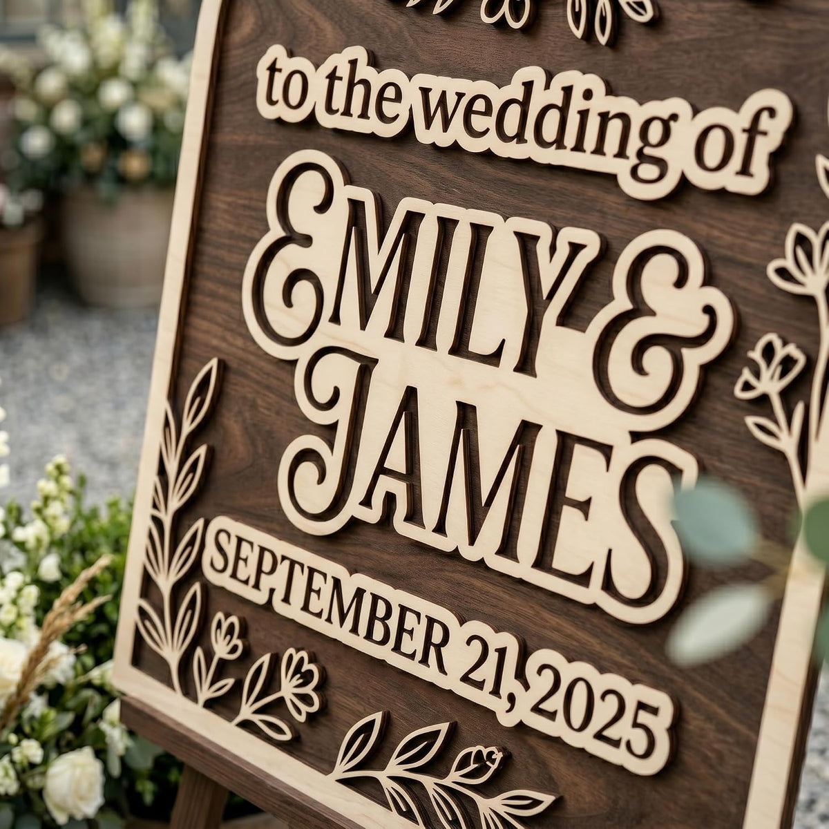 Bohemian Bloom Arch Wedding Welcome Sign