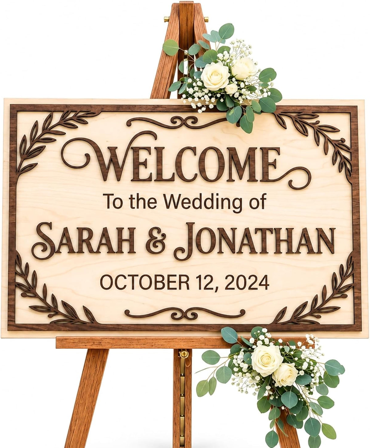 Boho Woodland Wedding Welcome Sign