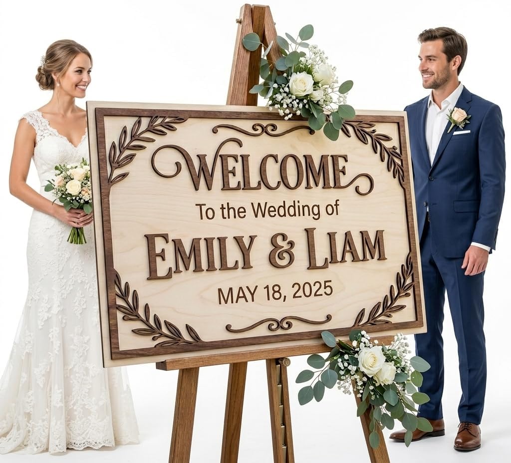 Boho Woodland Wedding Welcome Sign