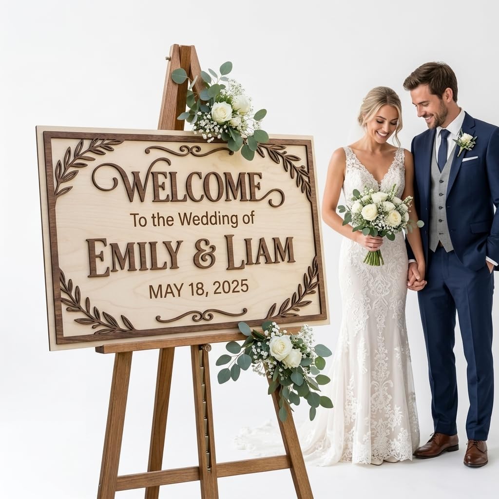 Boho Woodland Wedding Welcome Sign