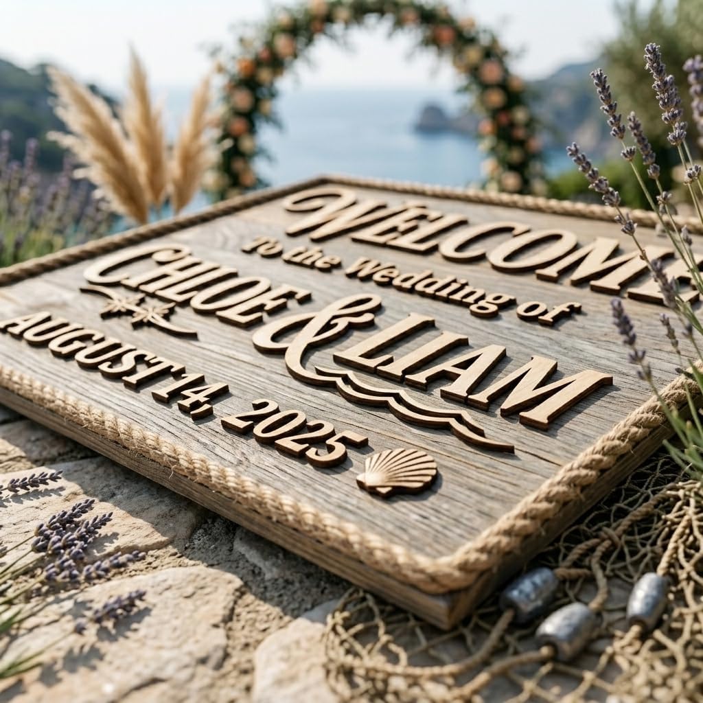 Cape Cod Nautical Wedding Welcome Sign