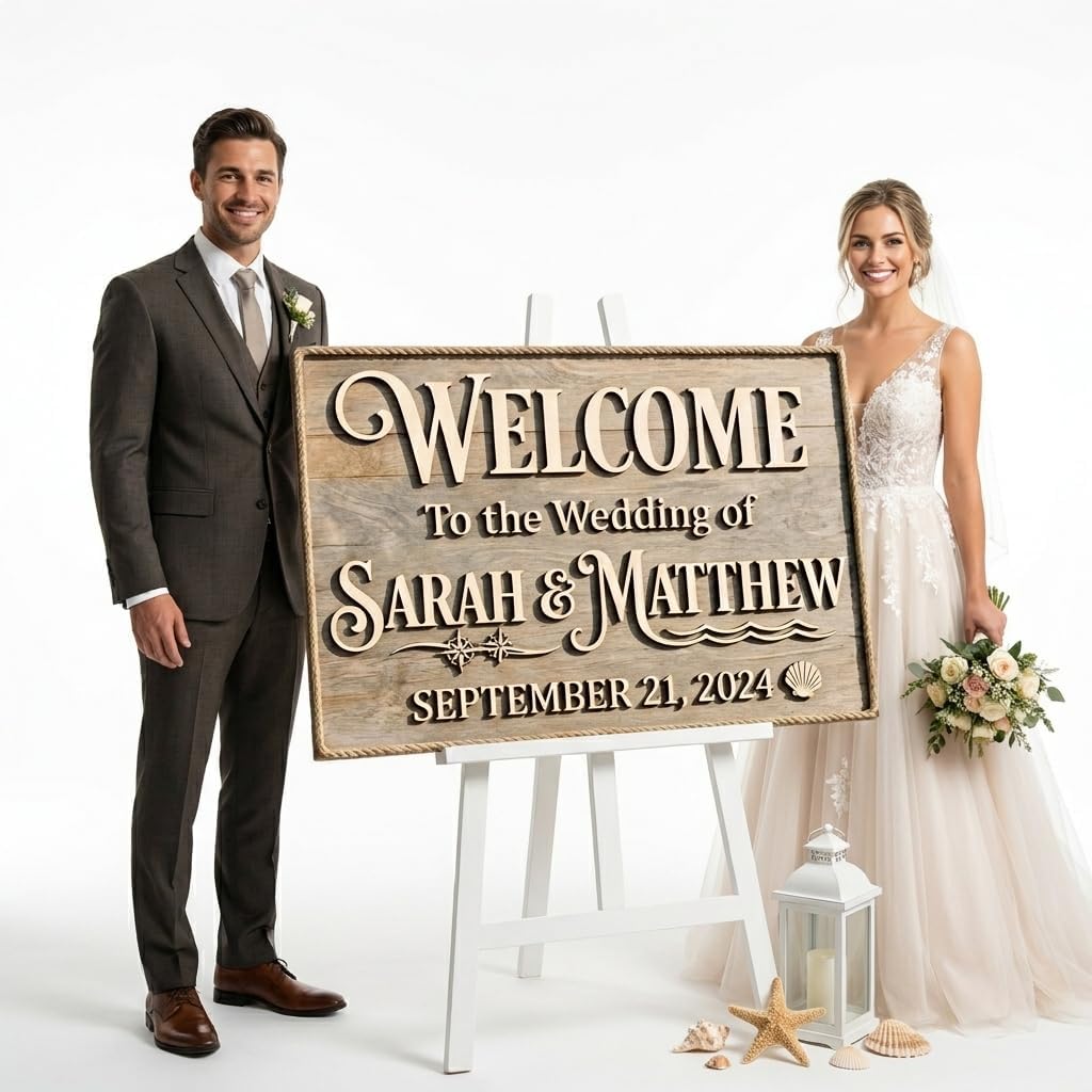 Cape Cod Nautical Wedding Welcome Sign