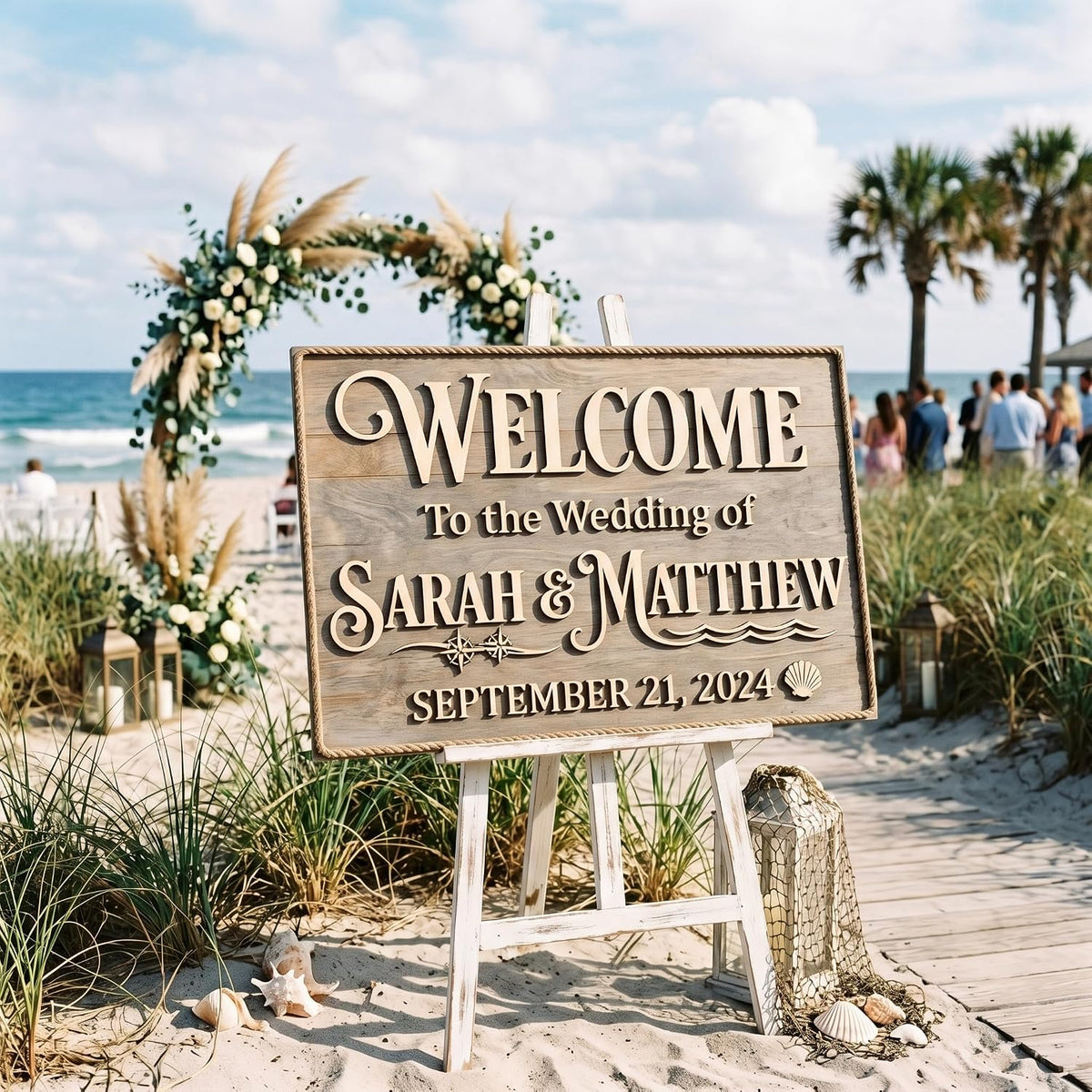 Cape Cod Nautical Wedding Welcome Sign