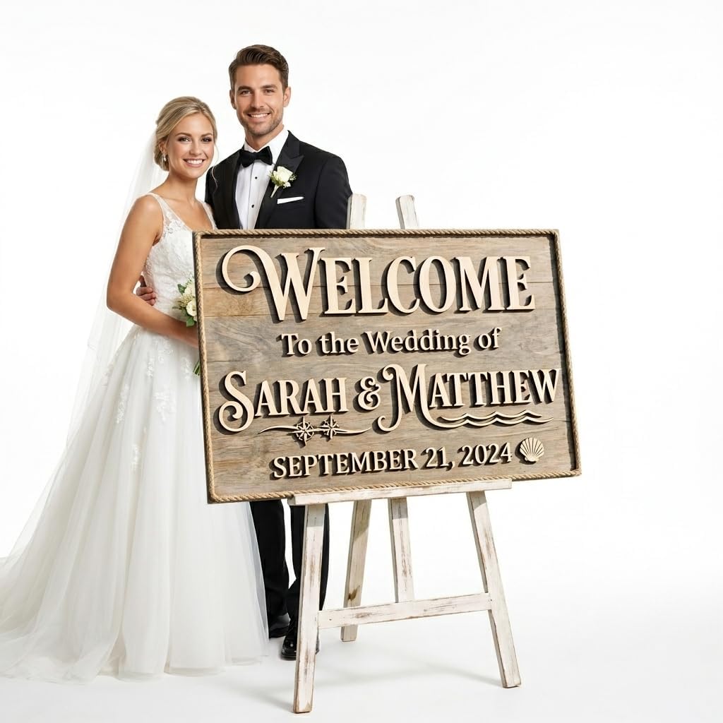 Cape Cod Nautical Wedding Welcome Sign