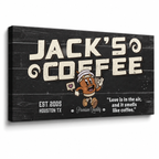 Coffee Bar Canvas Sign