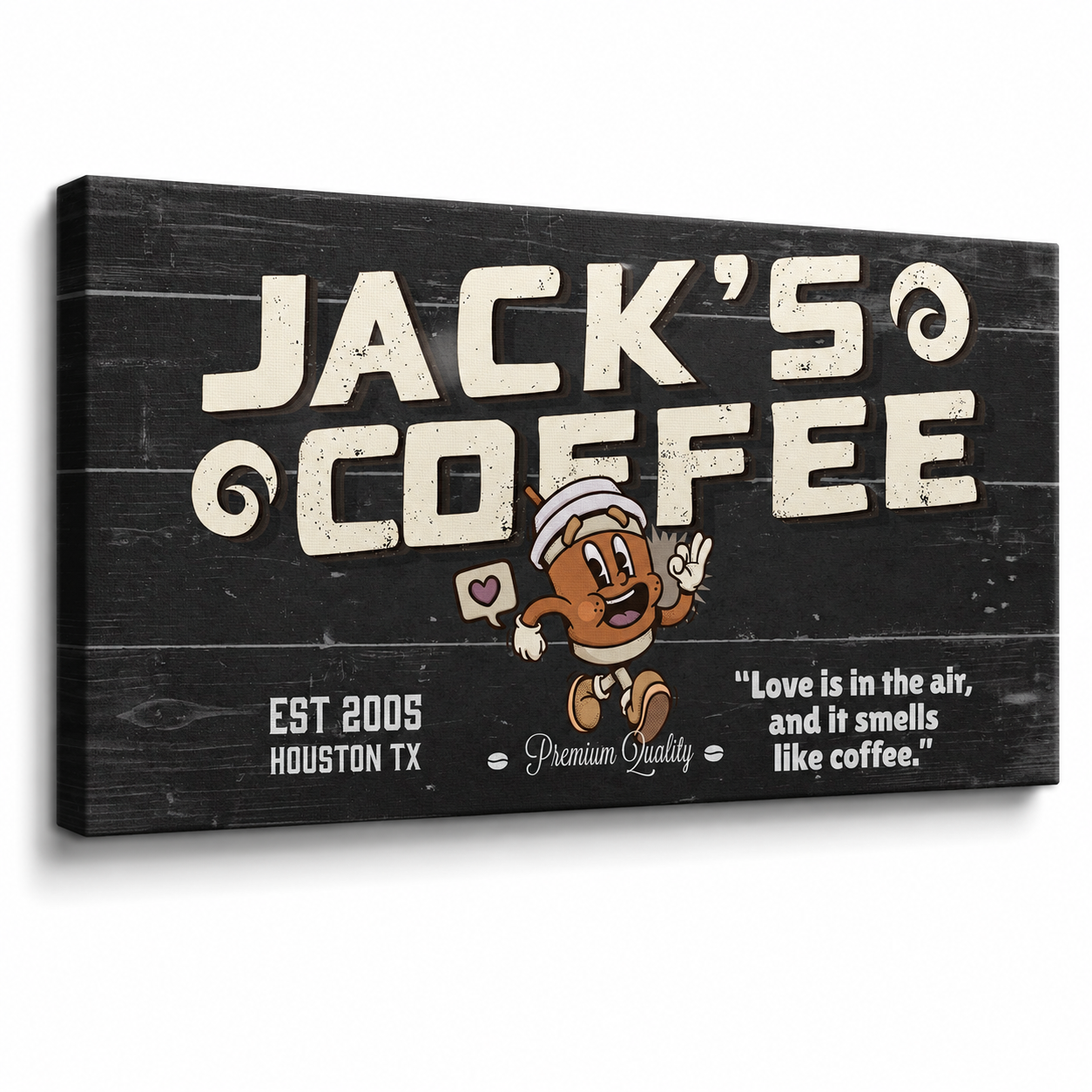 Coffee Bar Canvas Sign
