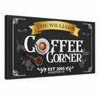 Coffee Corner Canvas Sign