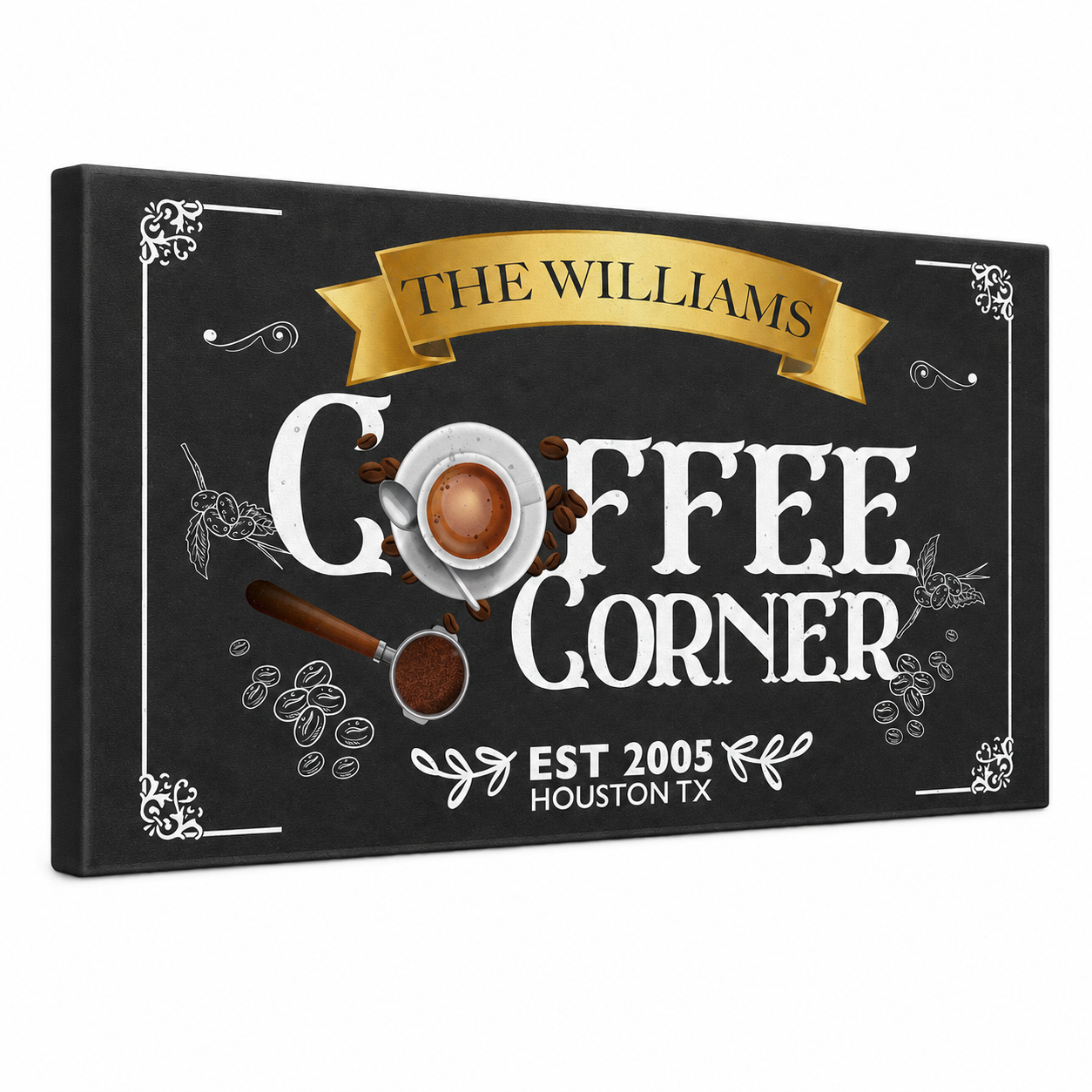 Coffee Corner Canvas Sign