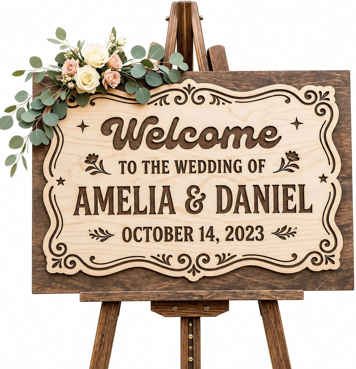 Country Garden Wedding Welcome Sign