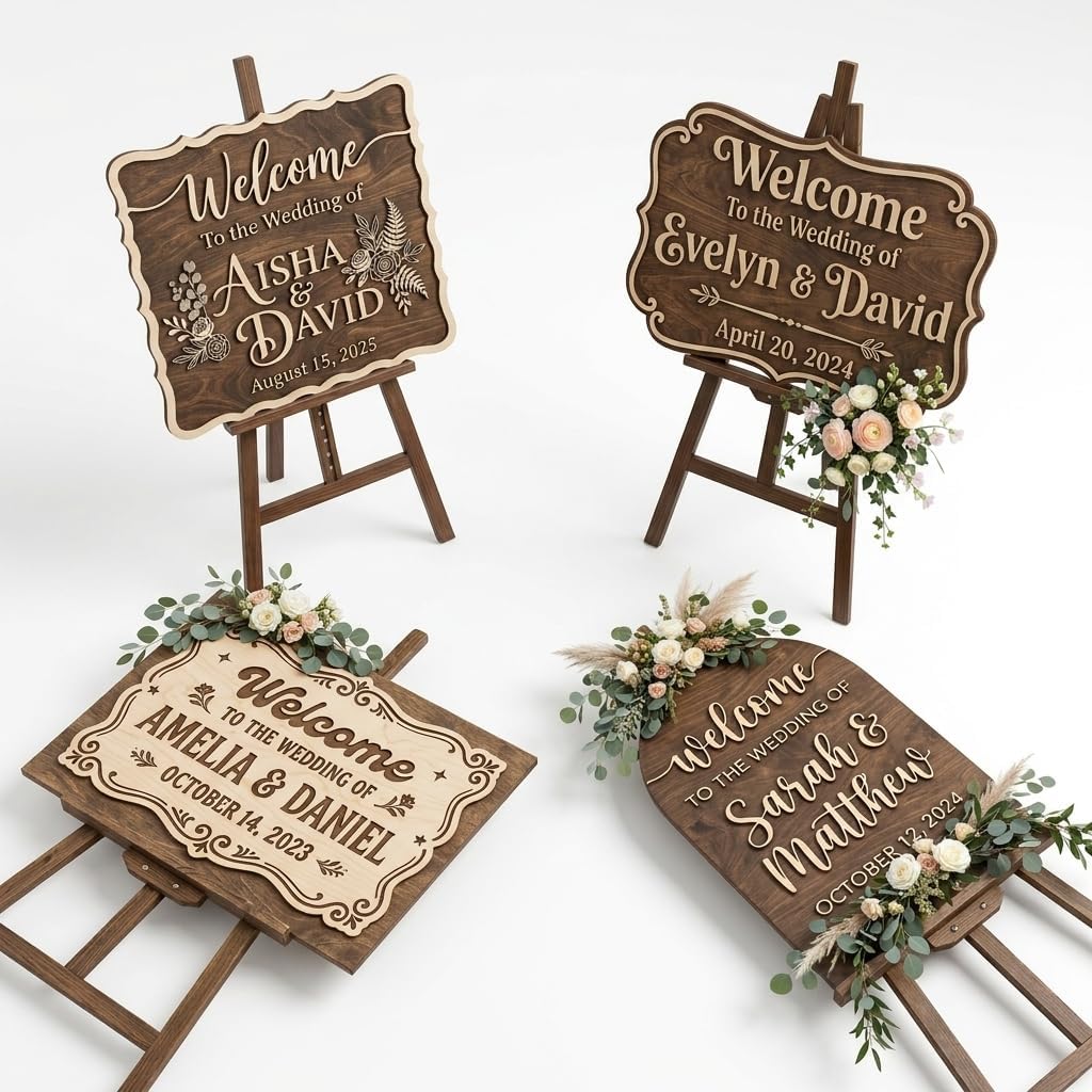 Country Garden Wedding Welcome Sign