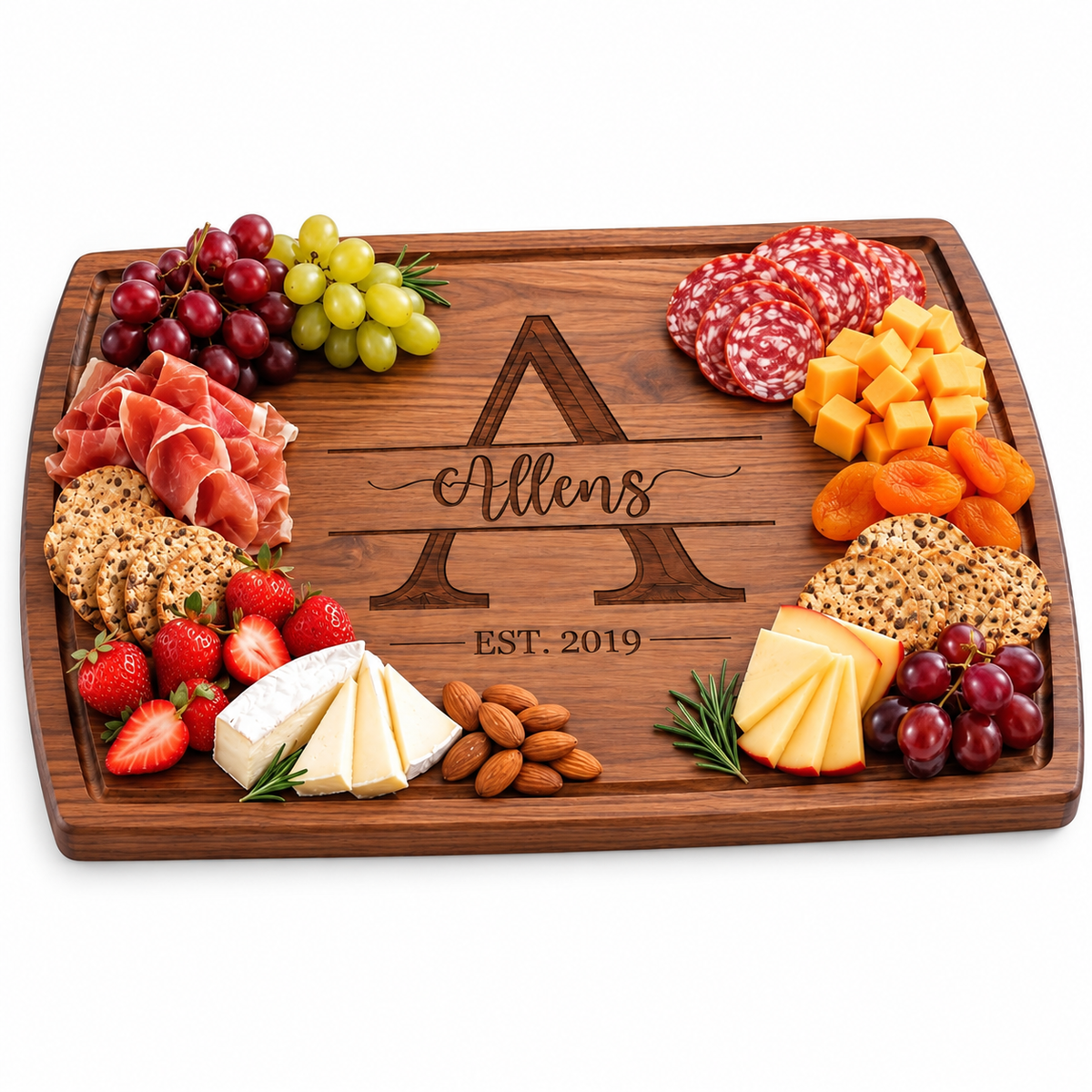 Personalized Engraved Cutting Board, customized with your text and made to order