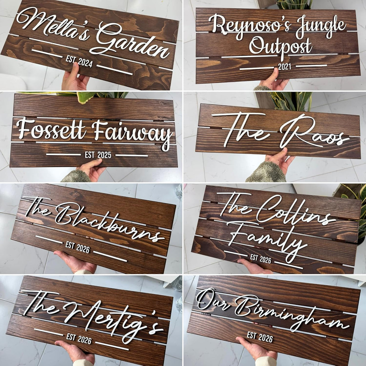 Established Family Name Sign, personalized design, view 6