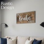 Modern deco name sign – custom gift for stylish couples