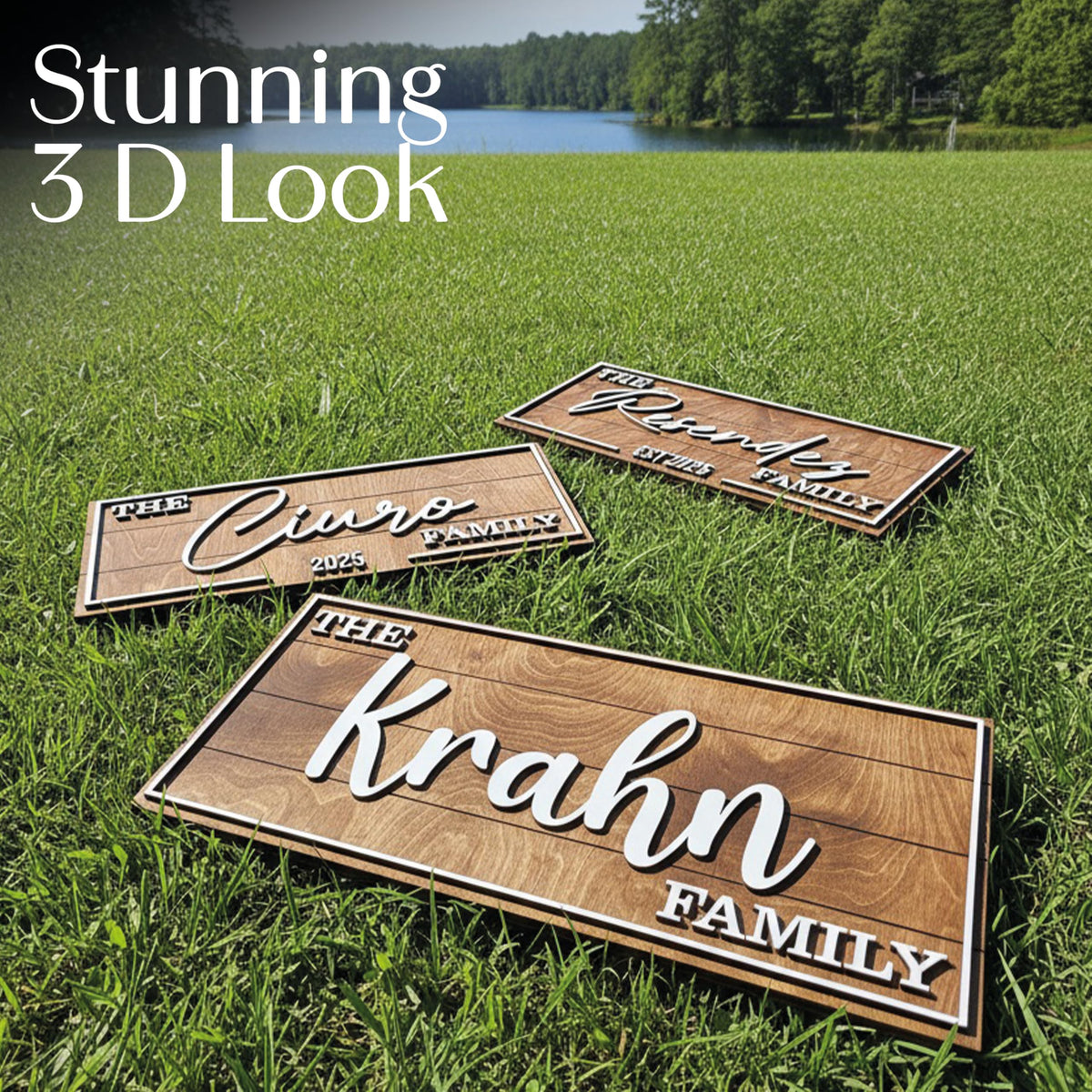Art deco name sign detail – geometric pattern and elegant lettering