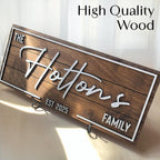 Gatsby style wood name sign – personalized home decor