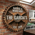 Custom steampunk family sign as housewarming and birthday gift