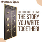 Custom Love Story Timeline - Personalized Anniversary Wood Sign | Aydan's Unique Finds