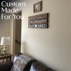 Custom coordinates wall art marking where it all began