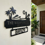 Personalized address sign – durable outdoor metal decor