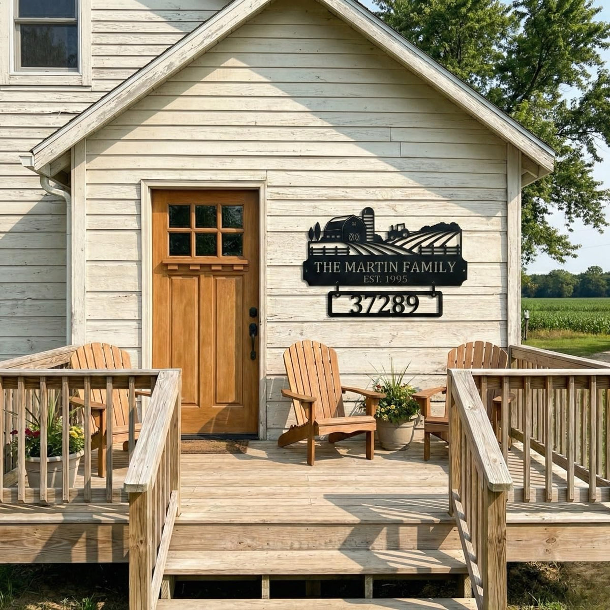 Personalized homestead sign , custom farm name in steel